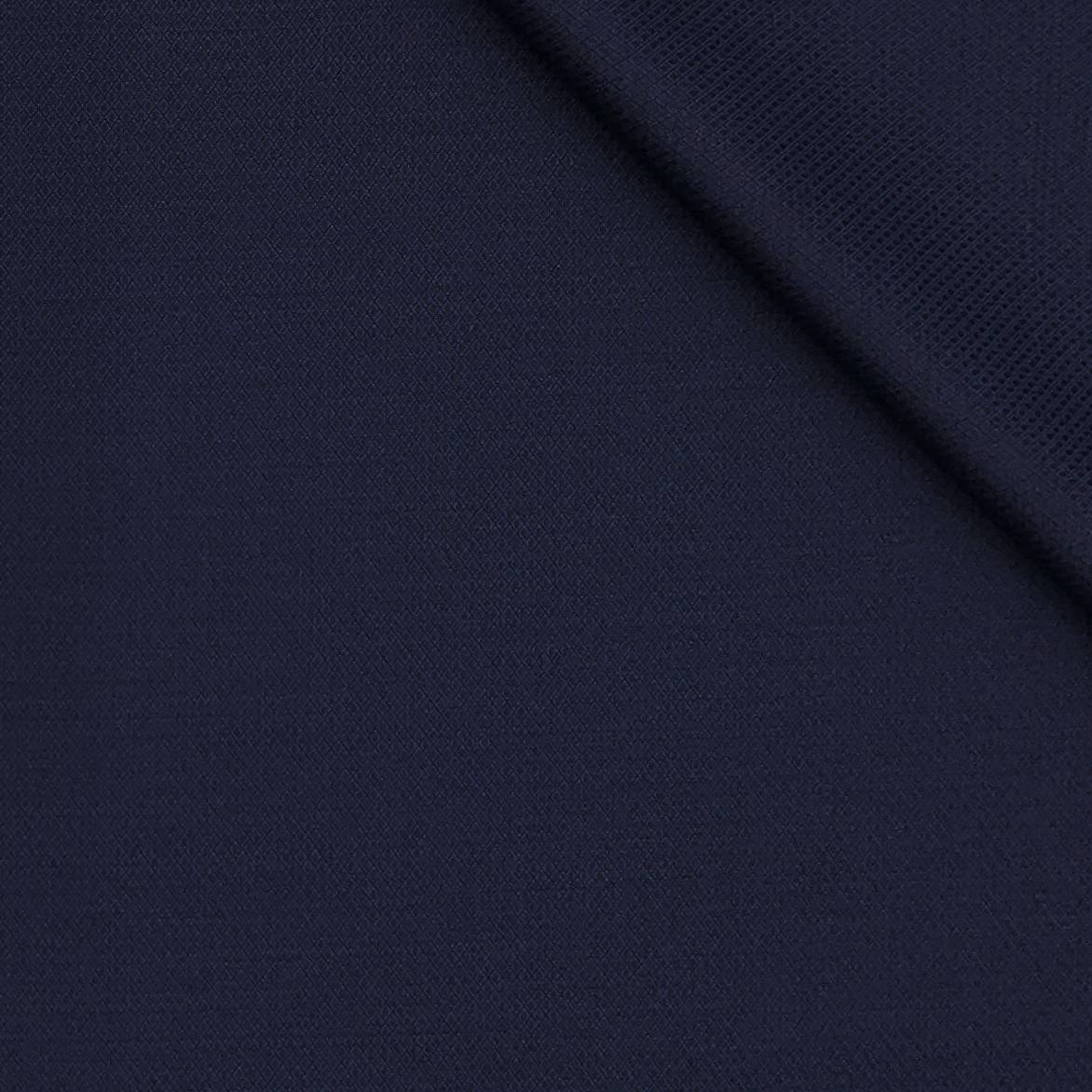 Trouser Fabric Canetti Italy Luxury 100s Wool Blended Dobby Colour Cobalt Blue